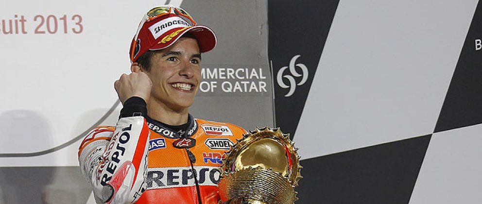 Foto: Márquez, el podio más joven de la era MotoGP