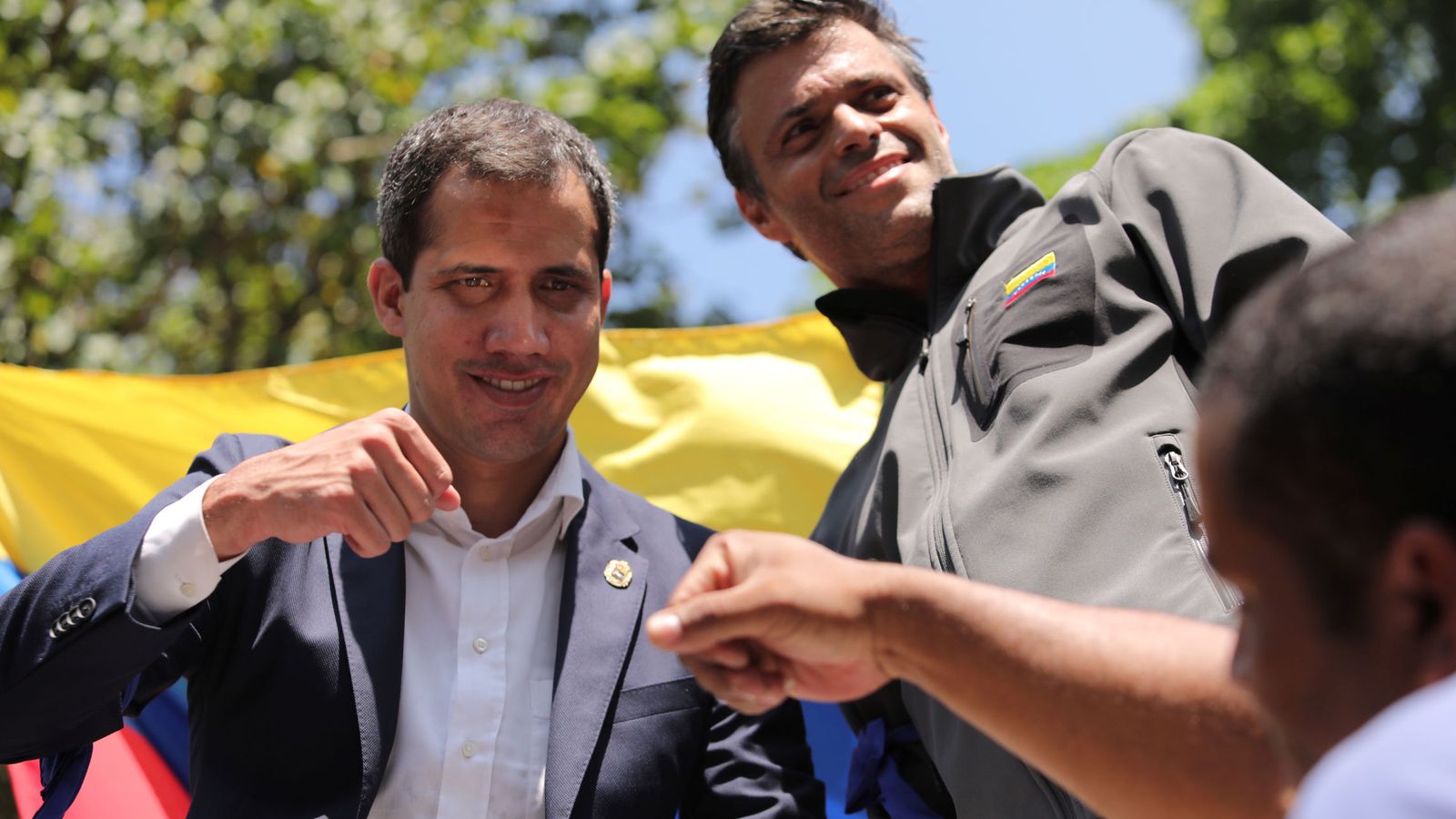 Foto: Juan Guaidó y Leopoldo López, el 30 de abril en Caracas. (Reuters)