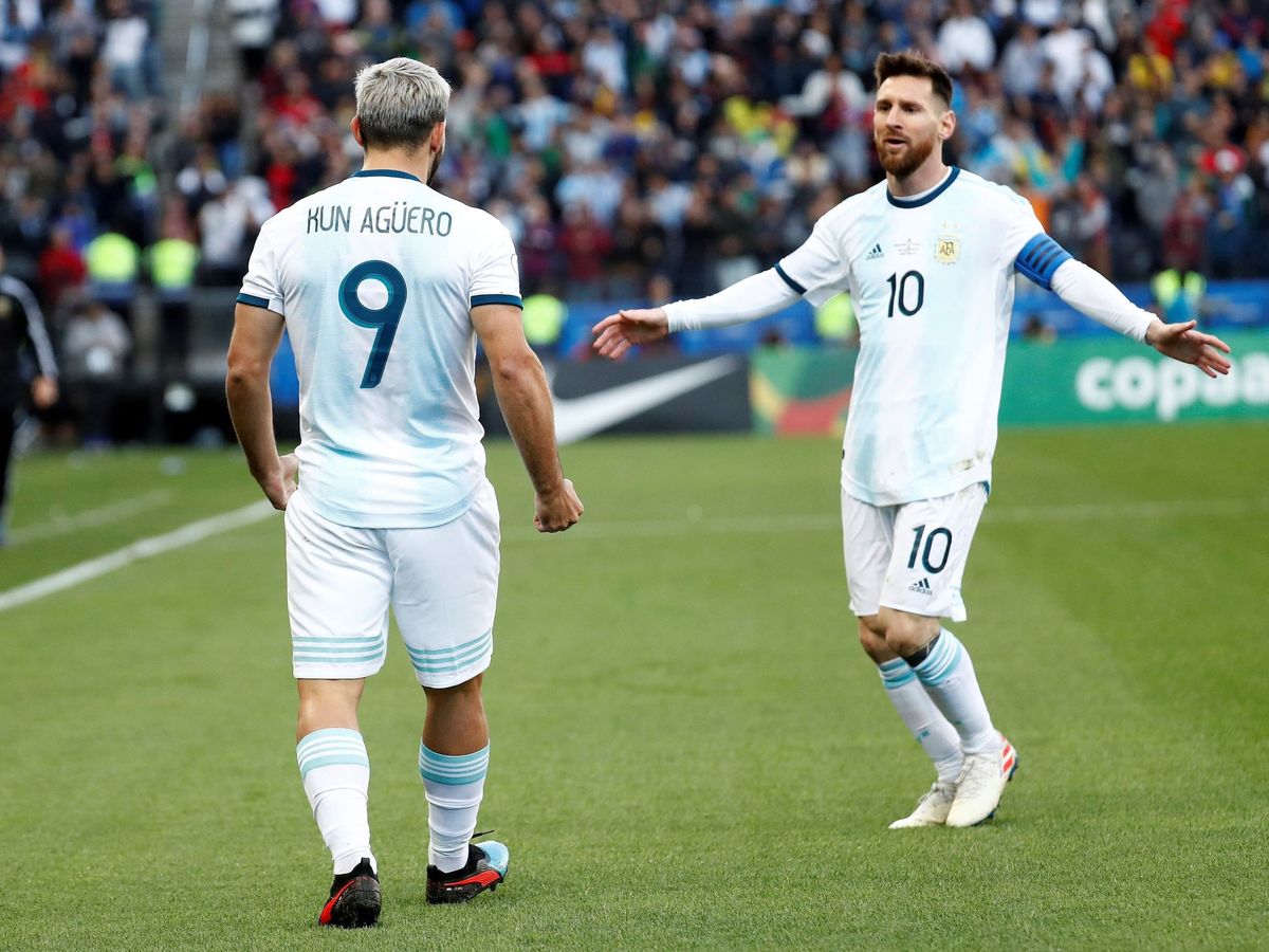 Foto: Agüero y Messi, en un partido de Argentina. (Reuters)