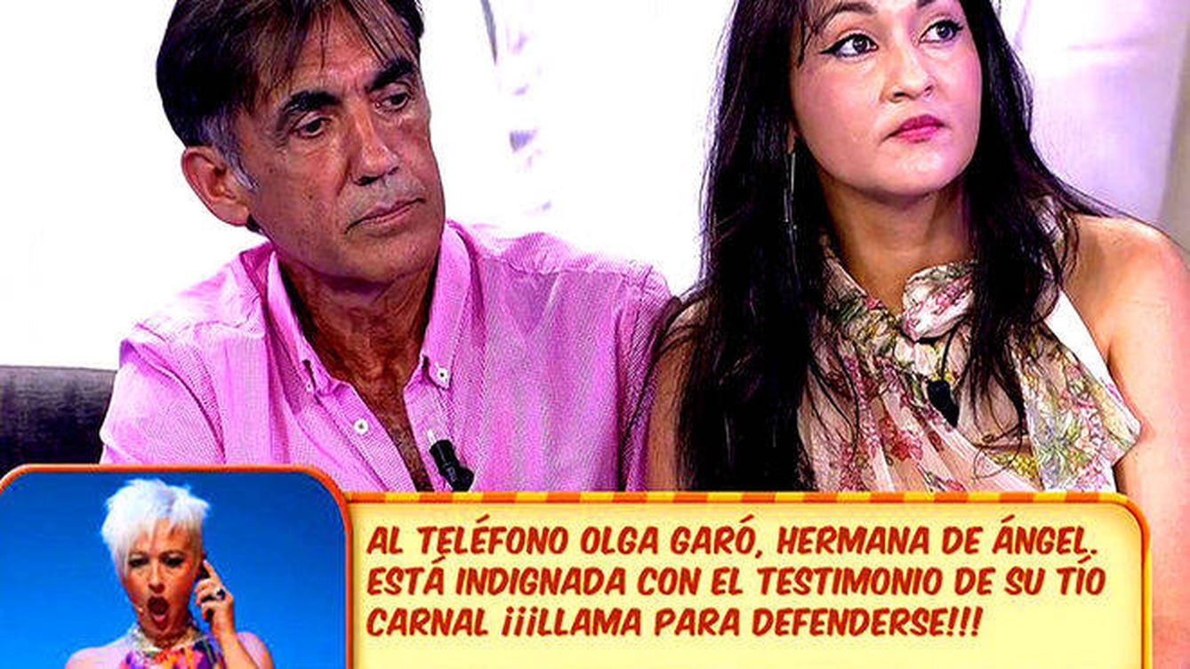 Los familiares de Ángel Garó se pelean en Telecinco. 
