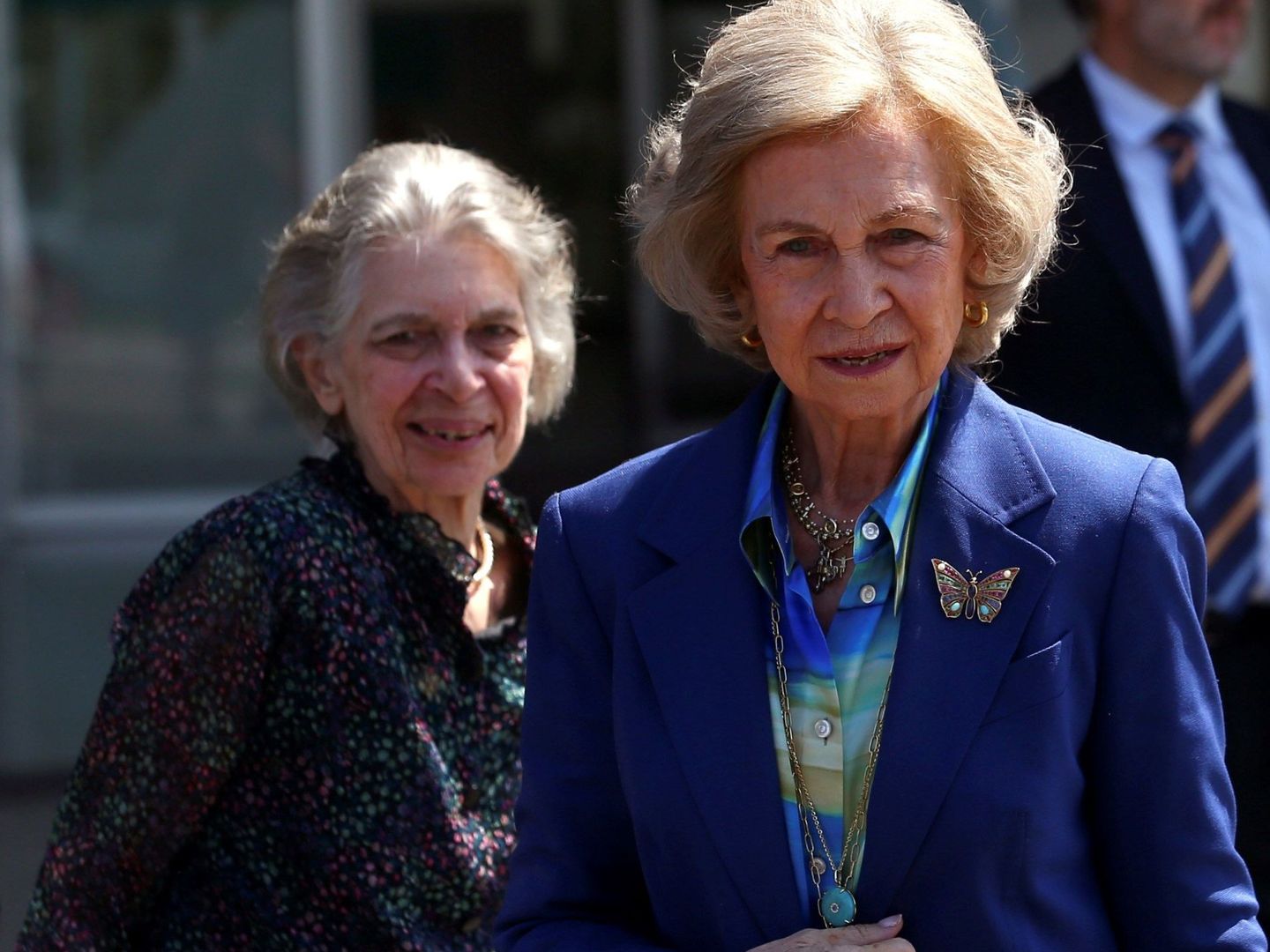 La reina Sofía, junto a su hermana, la princesa Irene de Grecia. (EFE)