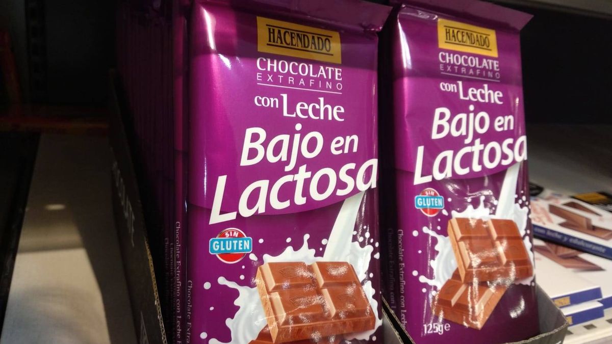 Chocolate 'Sin' o 'Bajo en lactosa'? Qué explica el etiquetado de Mercadona