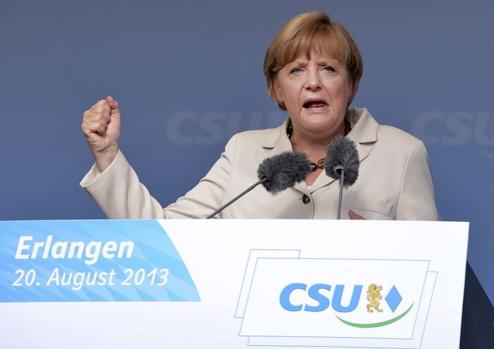 Foto: Angela Merkel, en un acto electoral