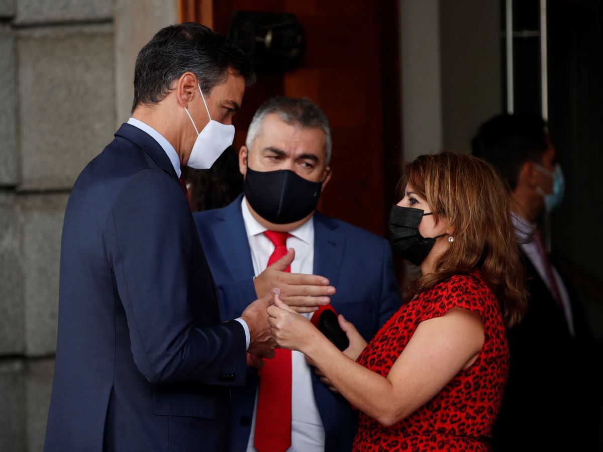 Foto: Sánchez, en las puertas del Congreso. (EFE)