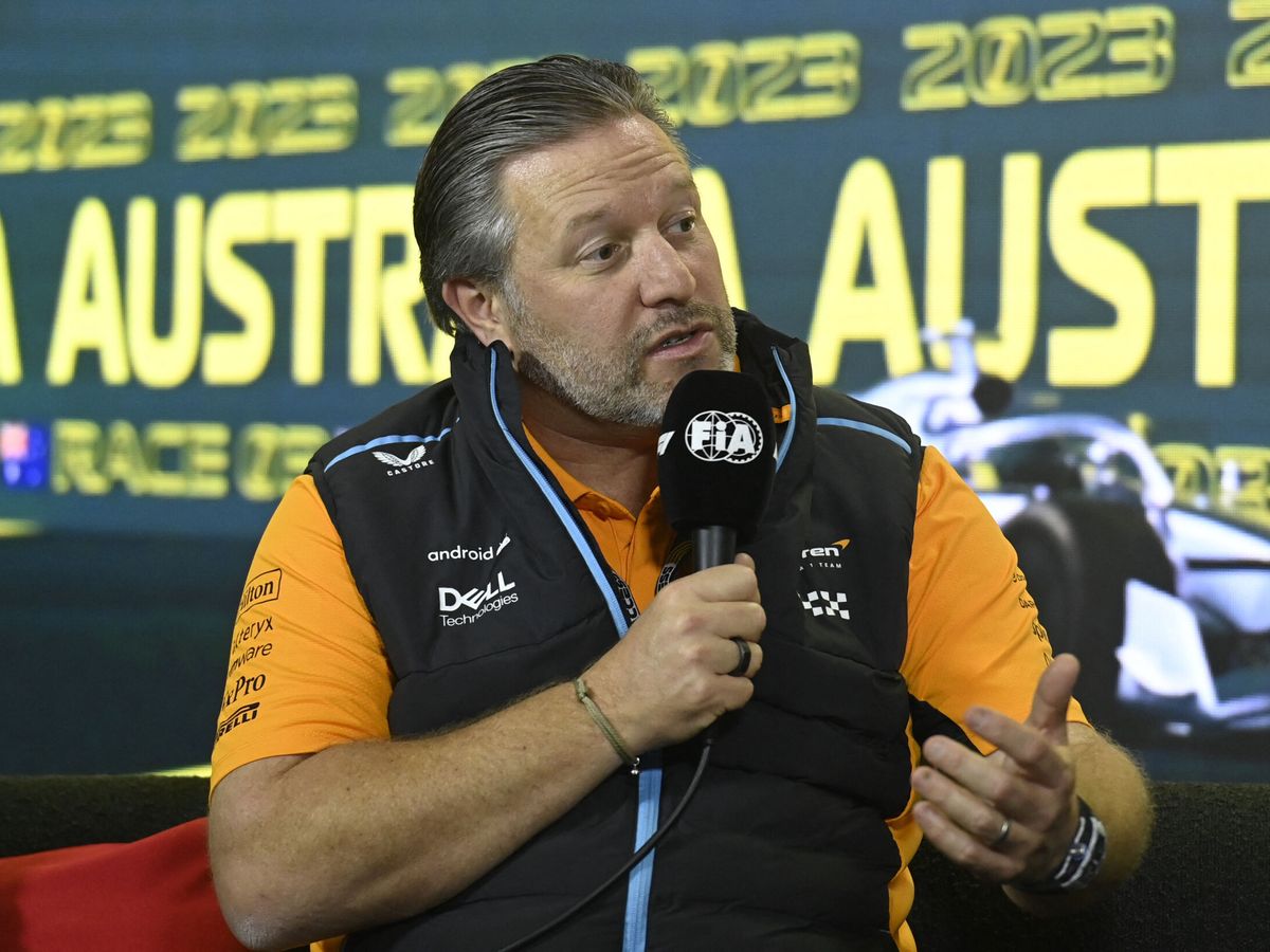 Foto: Zak Brown en el pasado Gran Premio de Australia. (Reuters/Jaimi Joy)