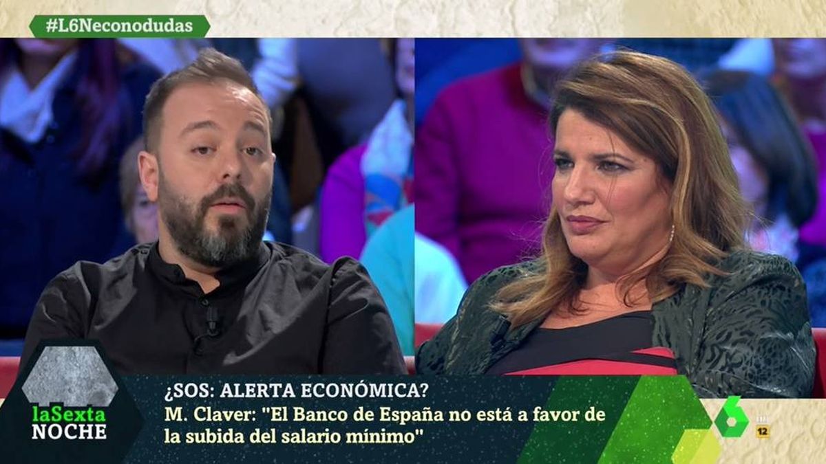 María Claver desvela en 'La Sexta noche' el secreto de Antonio Maestre: "¿Lo digo?"