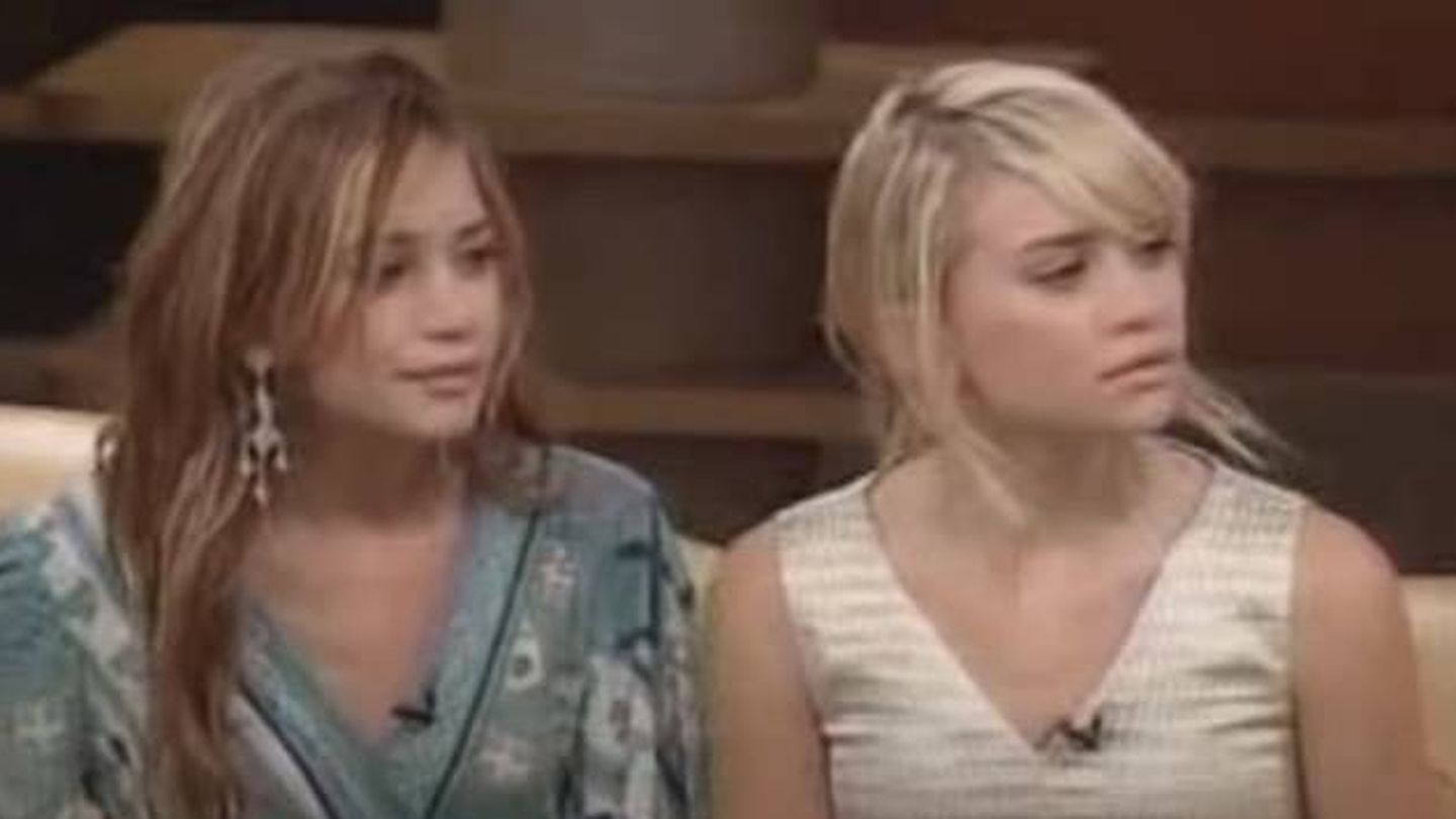  Las gemelas Olsen, durante la entrevista de 2004. (CBS)