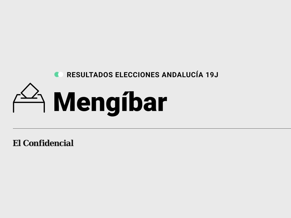 Foto: Resultados en Mengíbar, Jaén, de las elecciones de Andalucía 2022 este 19-J (C.C./Diseño EC)