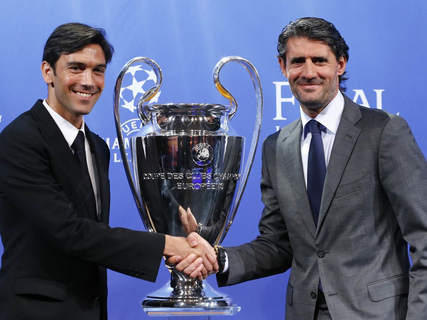 Paulo Ferreira y Jose Luis Perez Caminero. (Reuters/Denis Balibouse)