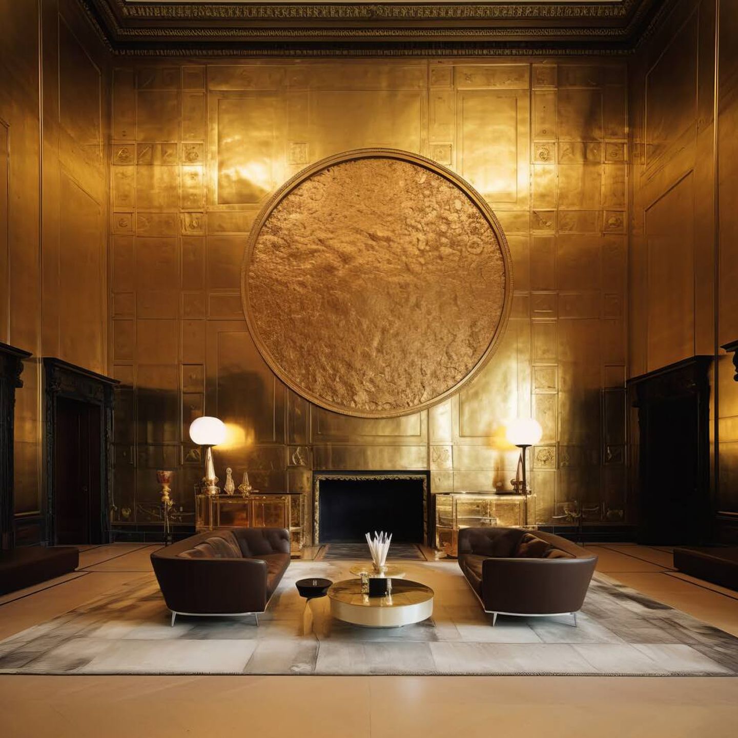 Interior del Waldorf Astoria Lusail, en Doha, Qatar, por Lázaro Rosa-Violán. (Cortesía)
