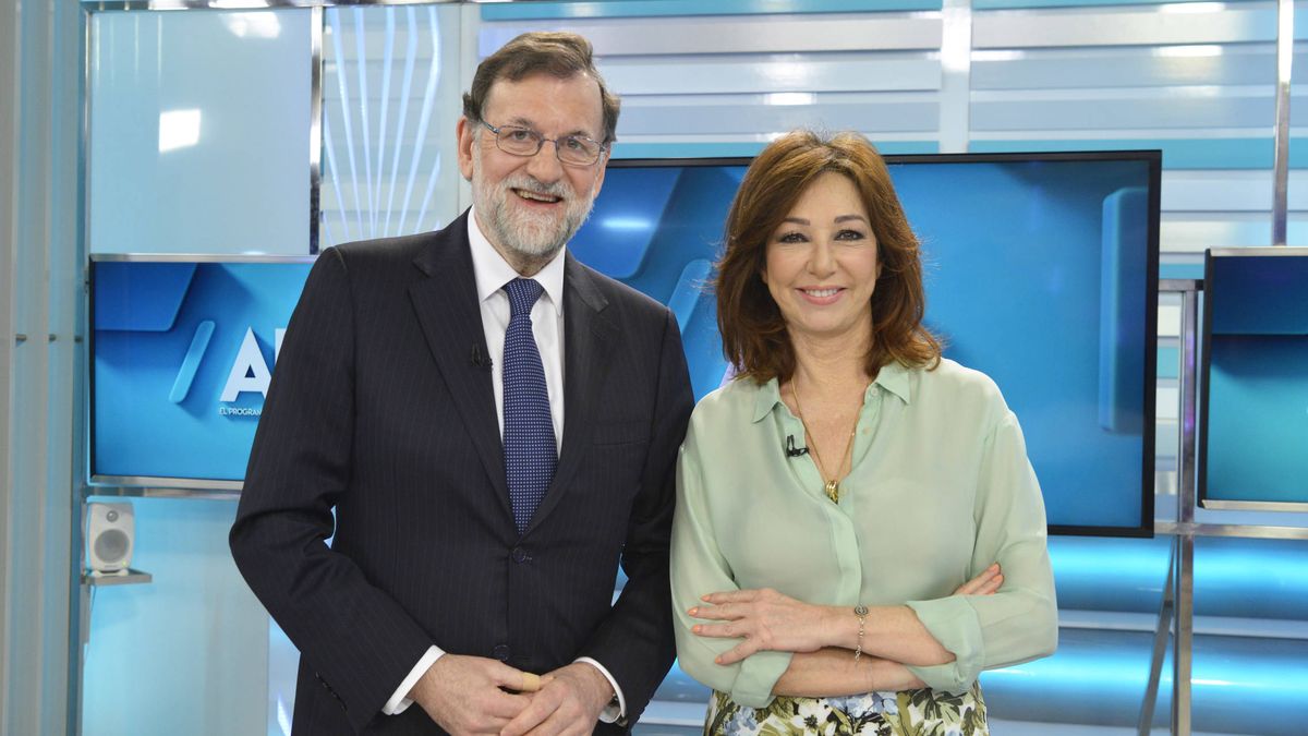 El empujón de Mariano Rajoy a Ana Rosa Quintana