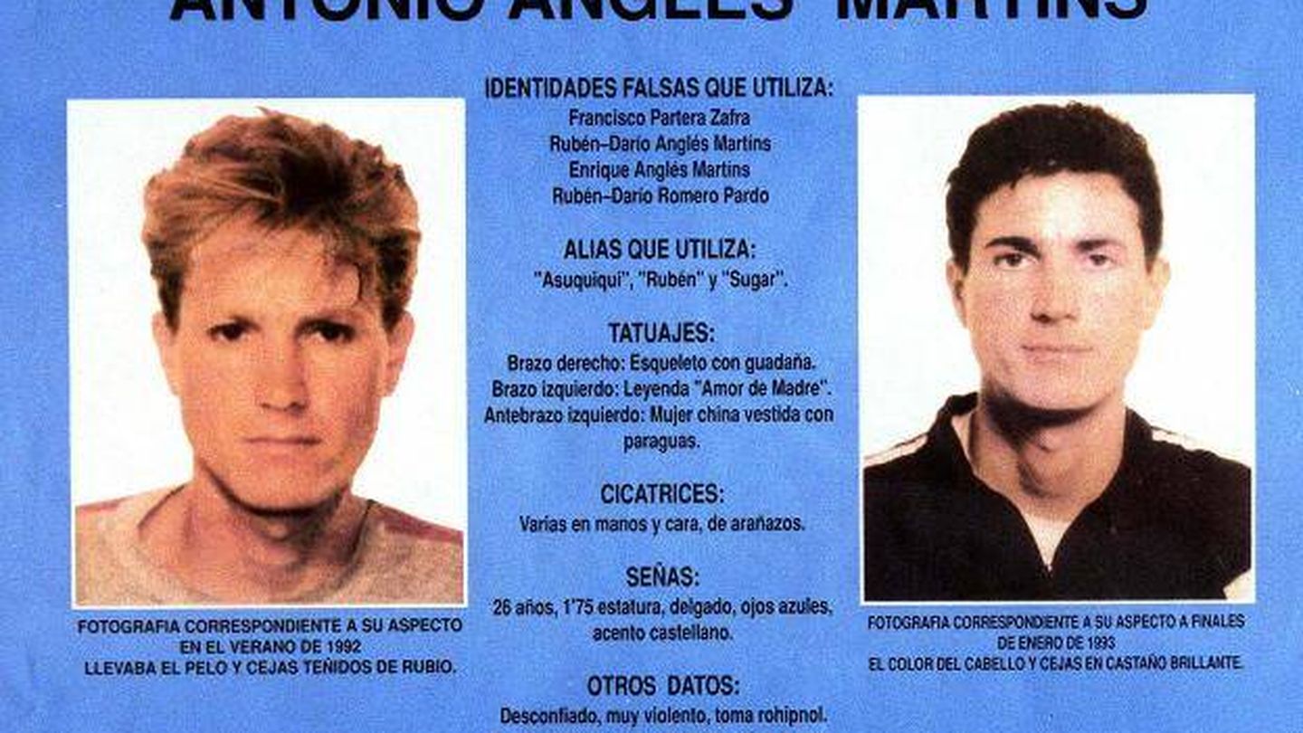Ficha policial de Antonio Anglés