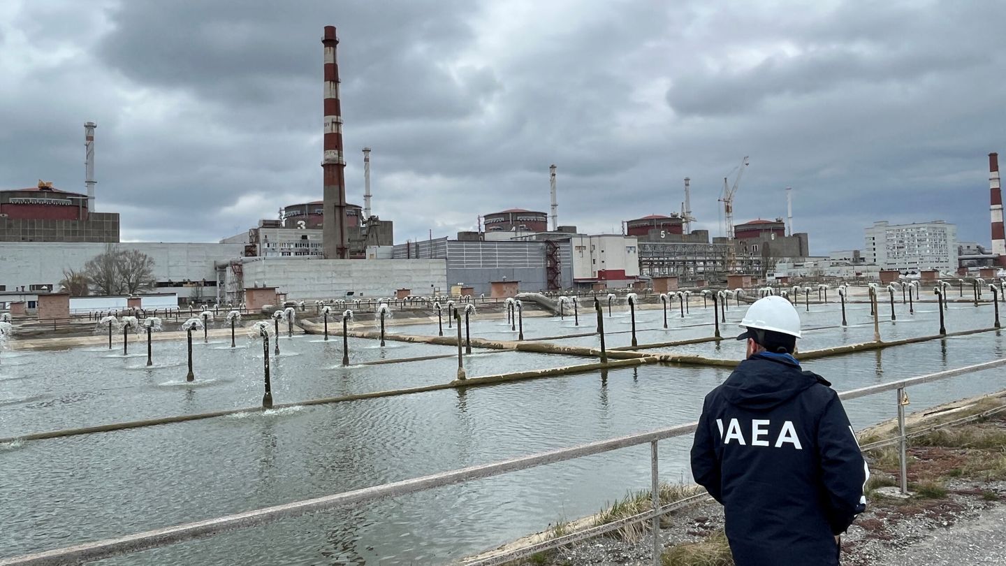 A member of the International Atomic Energy Agency (IAEA) expert mission tours the Zaporizhzhia Nuclear Power Plant, in the course of Russia-Ukraine conflict outside Enerhodar in the Zaporizhzhia region, Russian-controlled Ukraine, March 29, 2023. Fredrik Dahl IAEA Handout via REUTERS ATTENTION EDITORS - THIS IMAGE WAS PROVIDED BY A THIRD PARTY. NO RESALES. NO ARCHIVES. MANDATORY CREDIT.