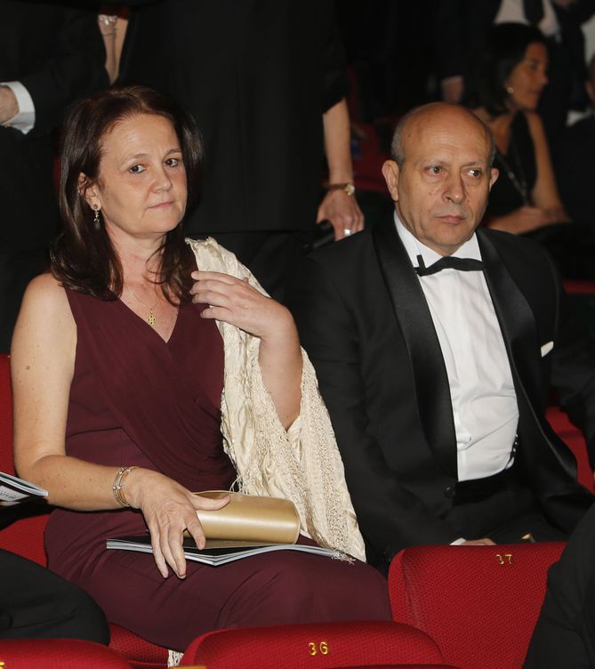 José Ignacio Wert y Montserrat Gomendio en la gala de de los Goya de este año (Gtres)