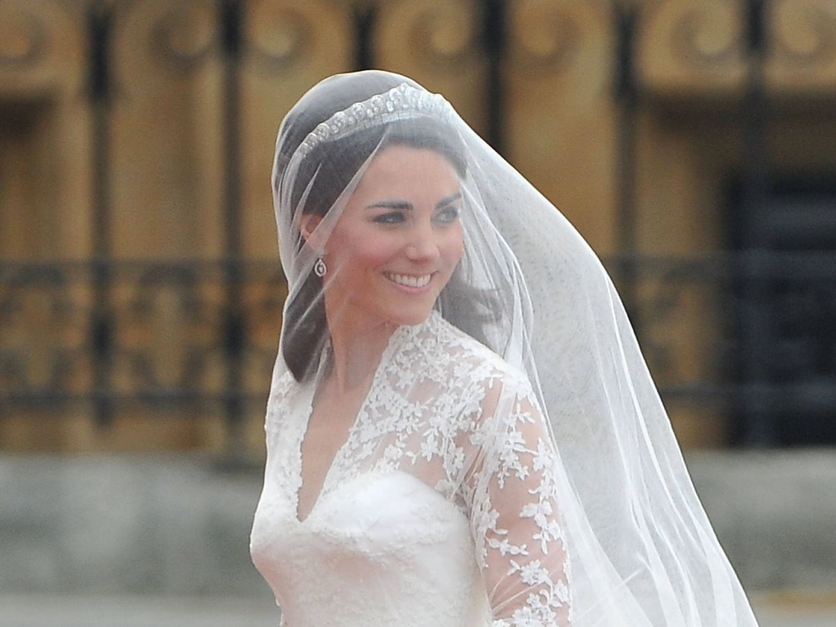 Foto: Kate Middleton, el día de su boda. (Getty)