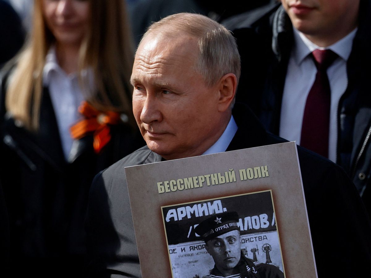 Foto: El presidente ruso, Vladímir Putin, en el Día de la Victoria. (Reuters/Maxim Shemetov)