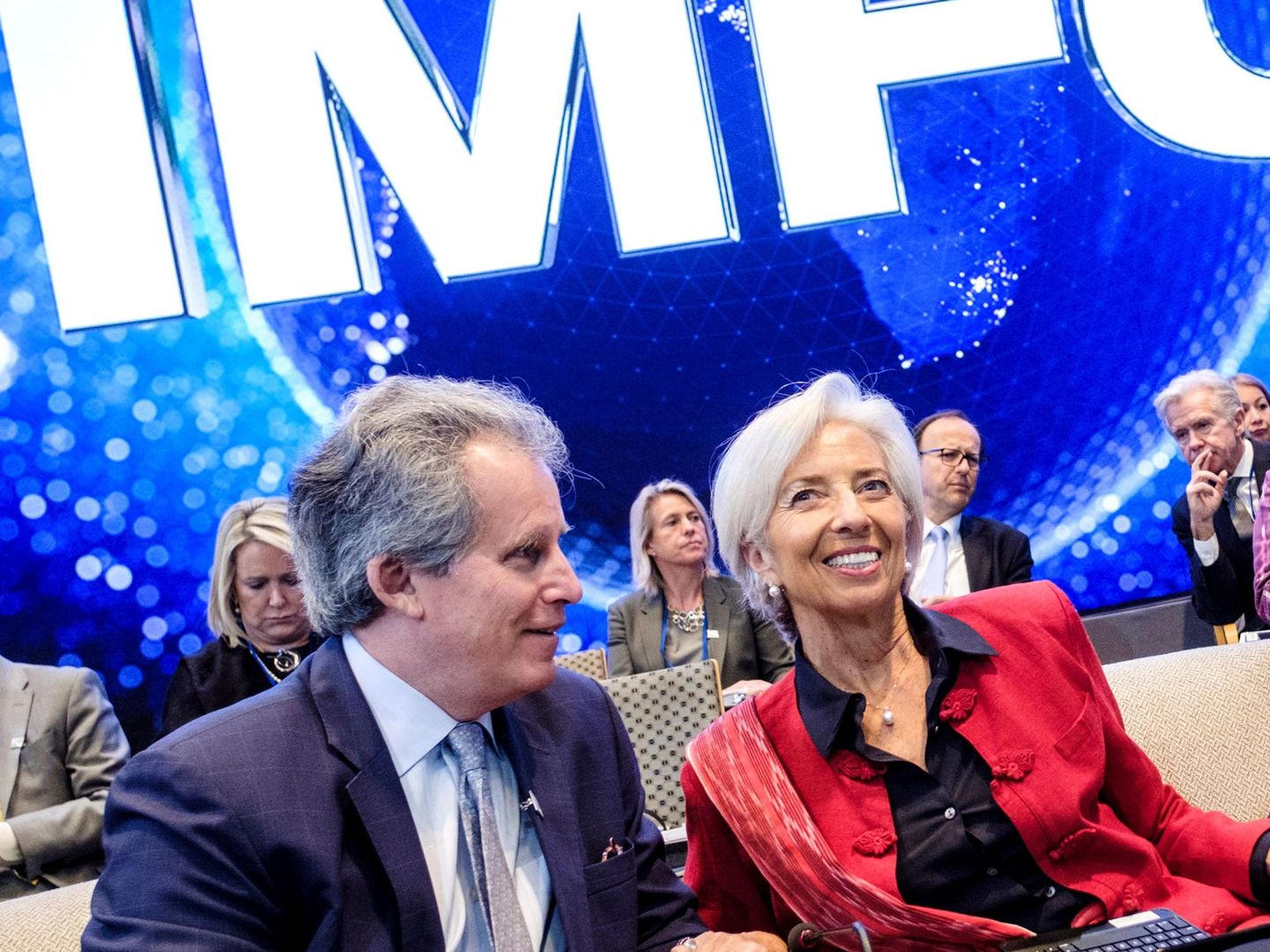 La próxima presidenta del BCE, Christine Lagarde, en una reunión del FMI. (EFE)