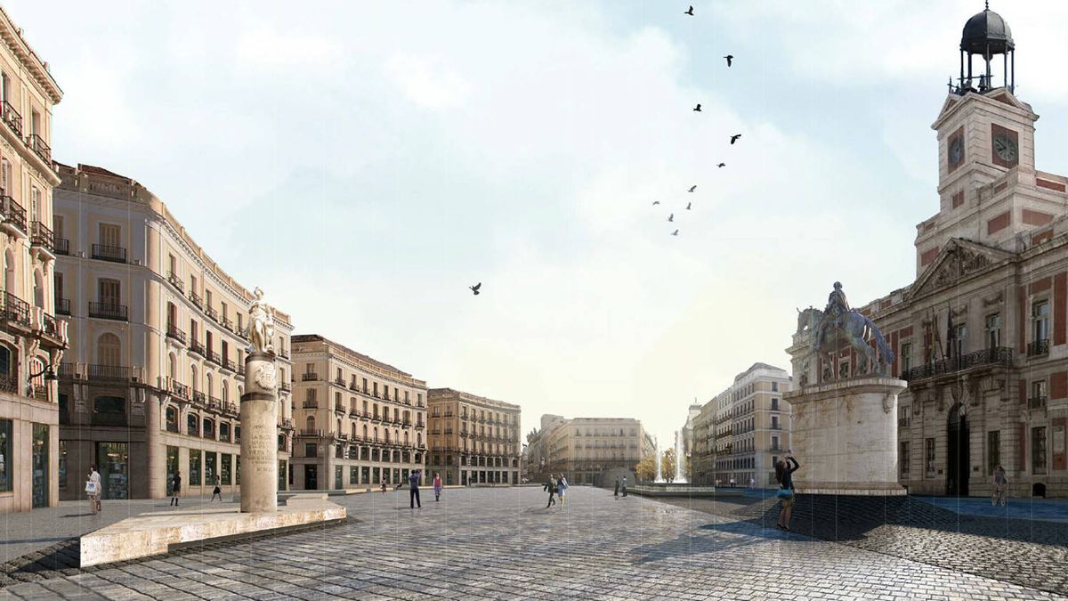 Una Puerta del Sol desnuda: por qué Madrid no pone árboles en sus grandes plazas
