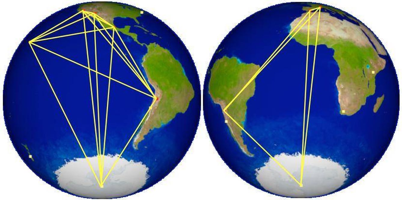 La red de telescopios del proyecto recorre todo el mundo
