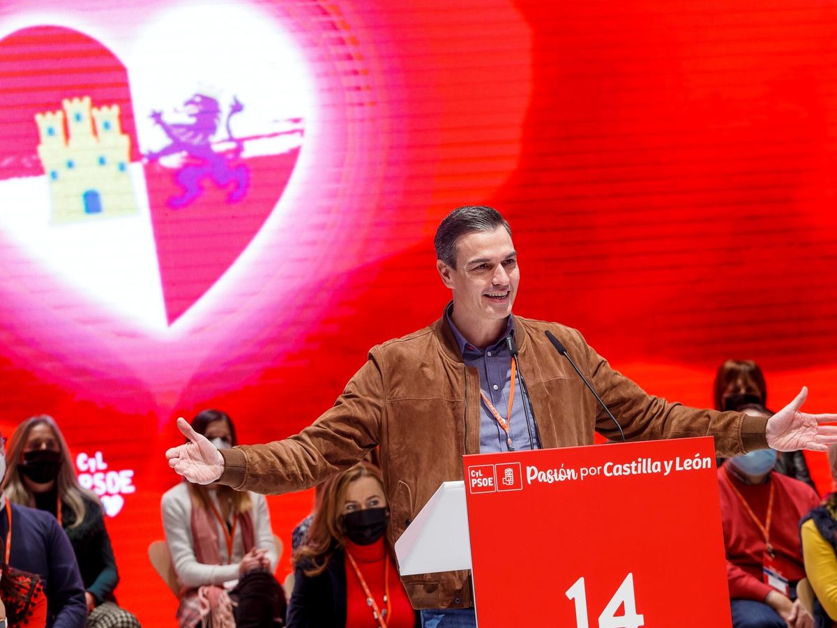 Foto: Pedro Sánchez en el congreso del PSOE en Castilla y León. (EFE/Santi Otero)