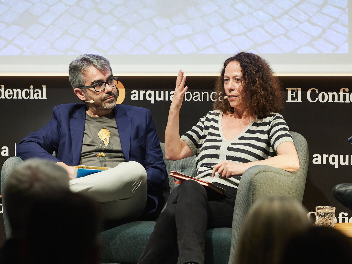 Jesús García Calero, director de ABC Cultural; y Berta Ares, escritora, periodista e investigadora cultural.