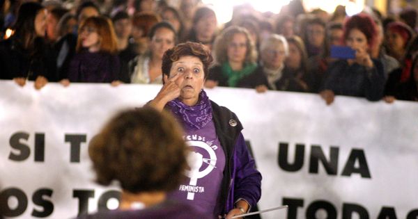 Foto: Concentración feminista contra la violencia de género. (EFE)