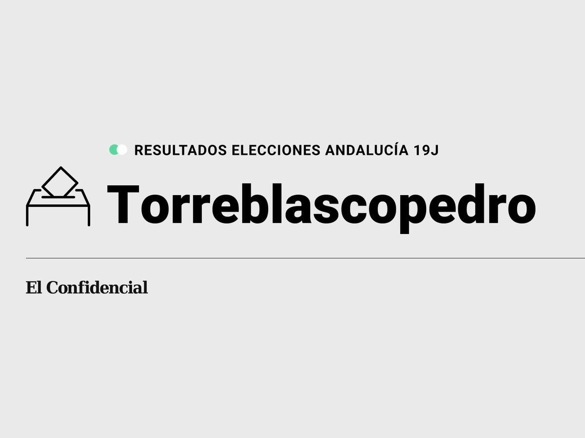 Foto: Resultados en Torreblascopedro, Jaén, de las elecciones de Andalucía 2022 este 19-J (C.C./Diseño EC)