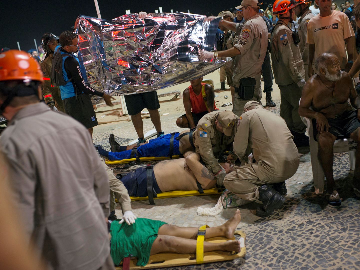Tragedia en la playa de Copacabana. (Reuters)