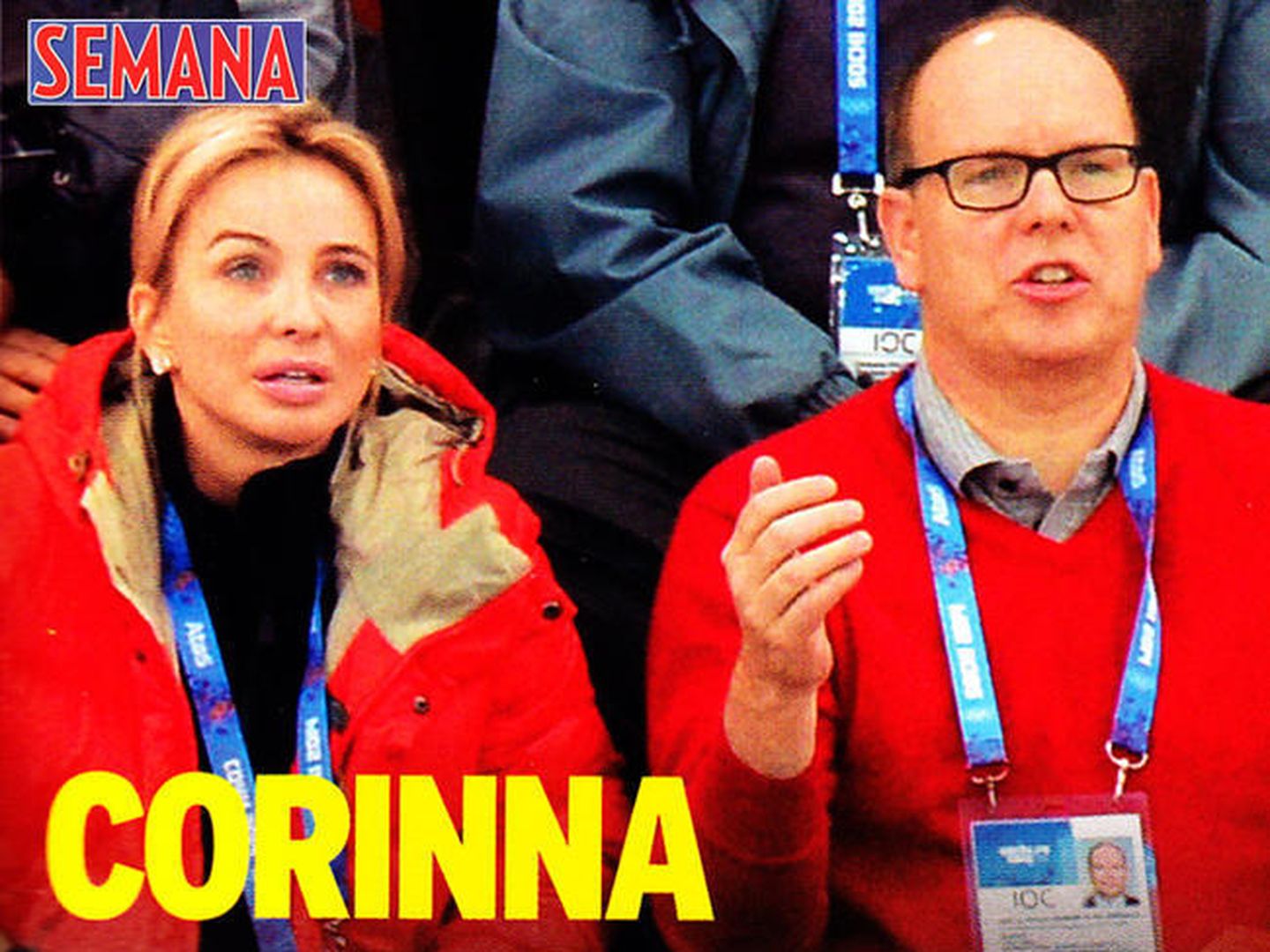 Corinna y Alberto de Mónaco en las Olimpiadas de Sochi (semana)