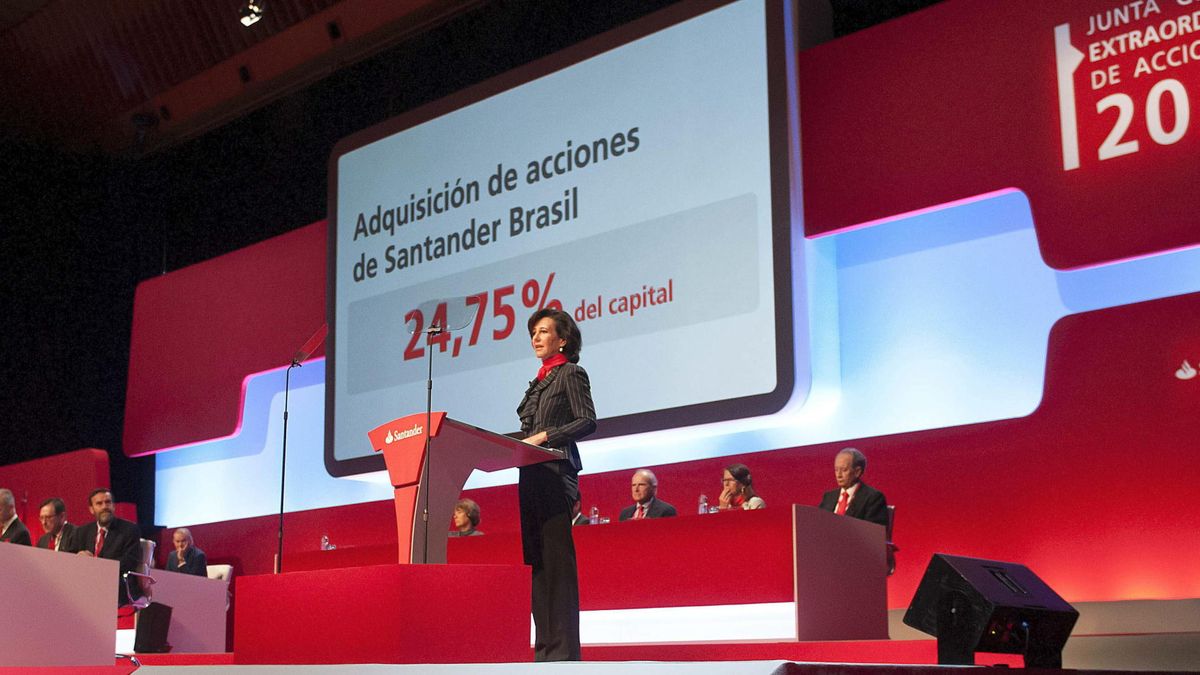Banco Santander diluye a sus accionistas en 40.000 millones desde la crisis financiera