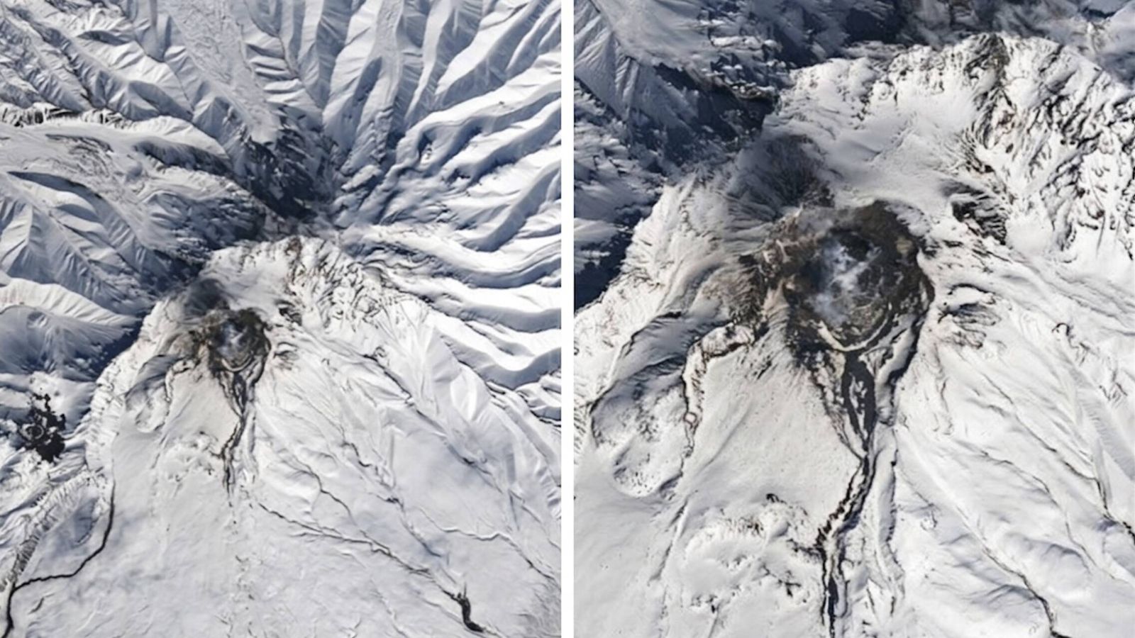 La NASA mira a Rusia desde el espacio y comprueba que un supervolcán se ha derrumbado