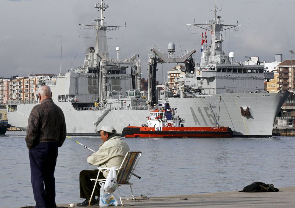 Foto:  El buque de aprovisionamiento de combate (BAC) Cantabria. (EFE)