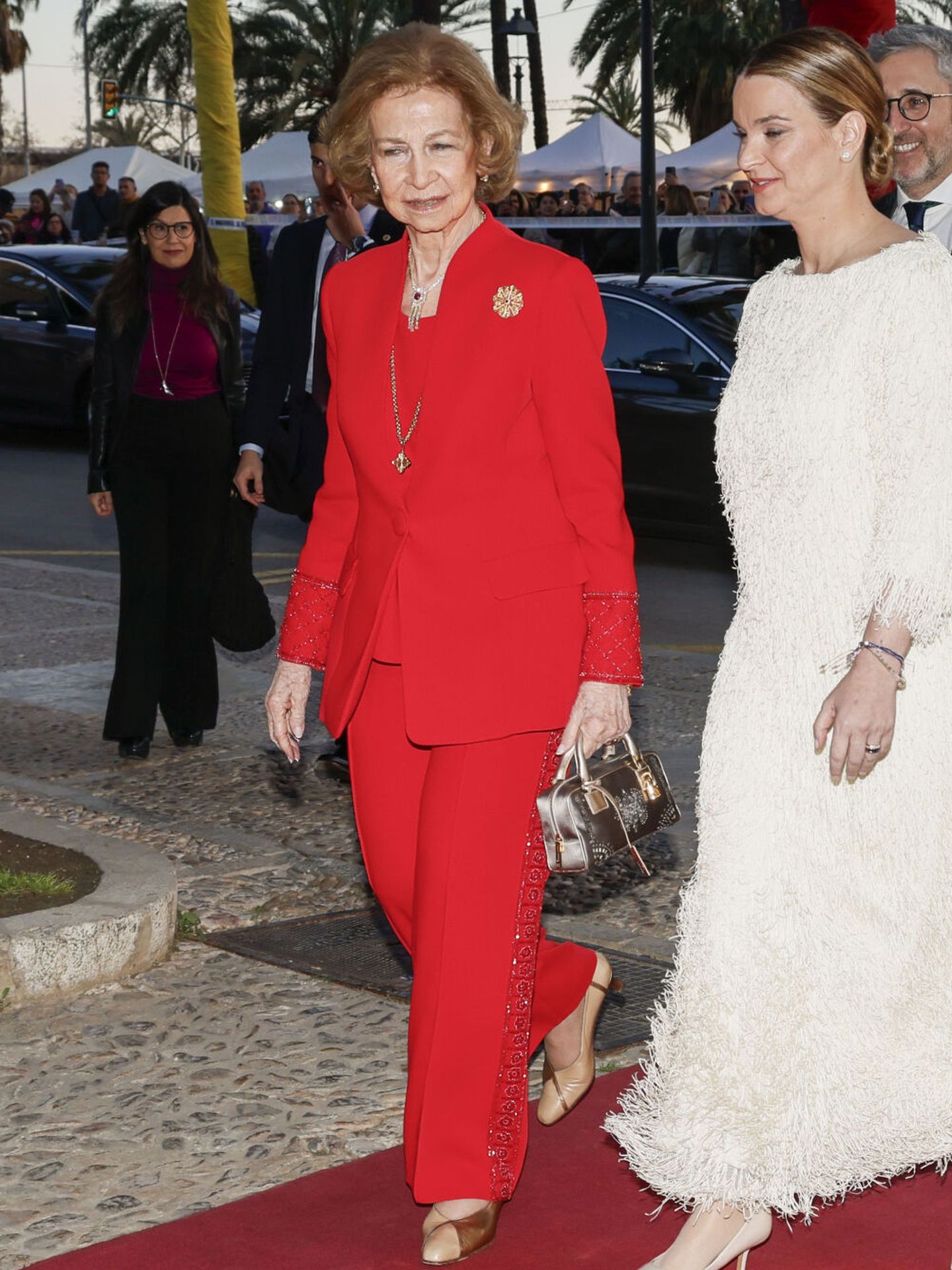 La reina Sofía, a su llegada al acto institucional del Día de las Islas Baleares.  (EFE)