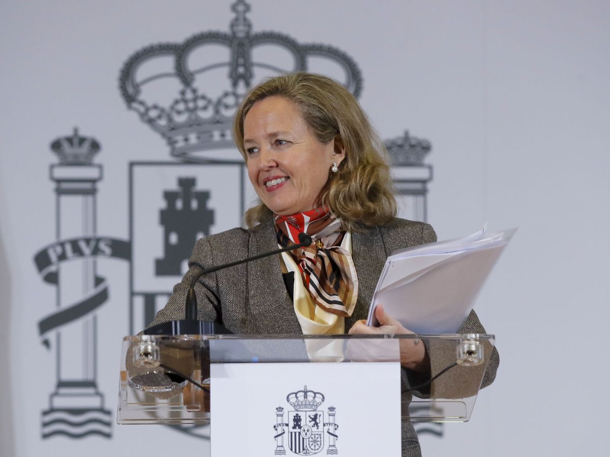 Foto: La vicepresidenta primera y ministra de Asuntos Económicos y Transformación Digital, Nadia Calviño. (EFE/Juan Carlos Hidalgo)