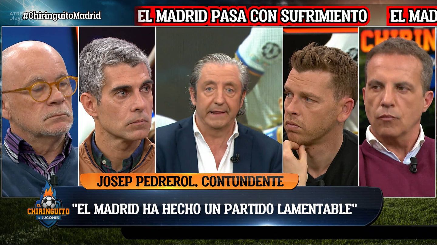 Josep Pedrerol, en 'El chiringuito de jugones'. (Atresmedia)