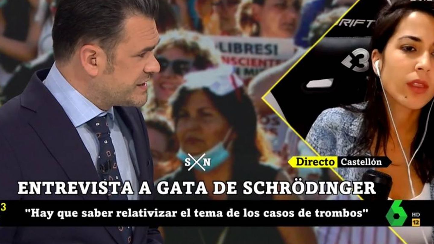 Iñaki López y Rocío Vidal, en 'La Sexta noche'. (Atresmedia).
