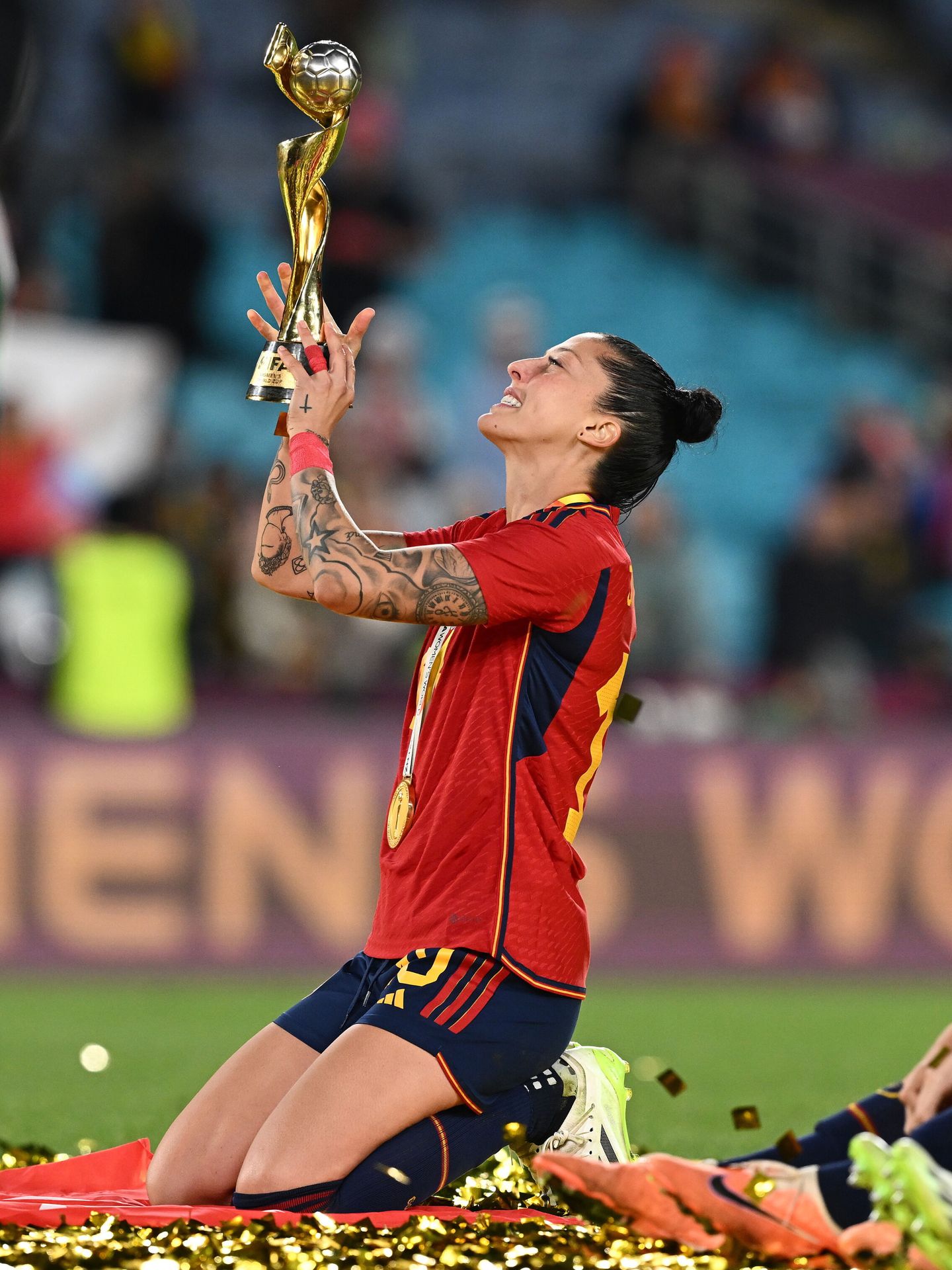 Jennifer Hermoso, en la final de la Copa del Mundial de Fútbol Femenino en Australia. (EFE/Dan Himbrechts)