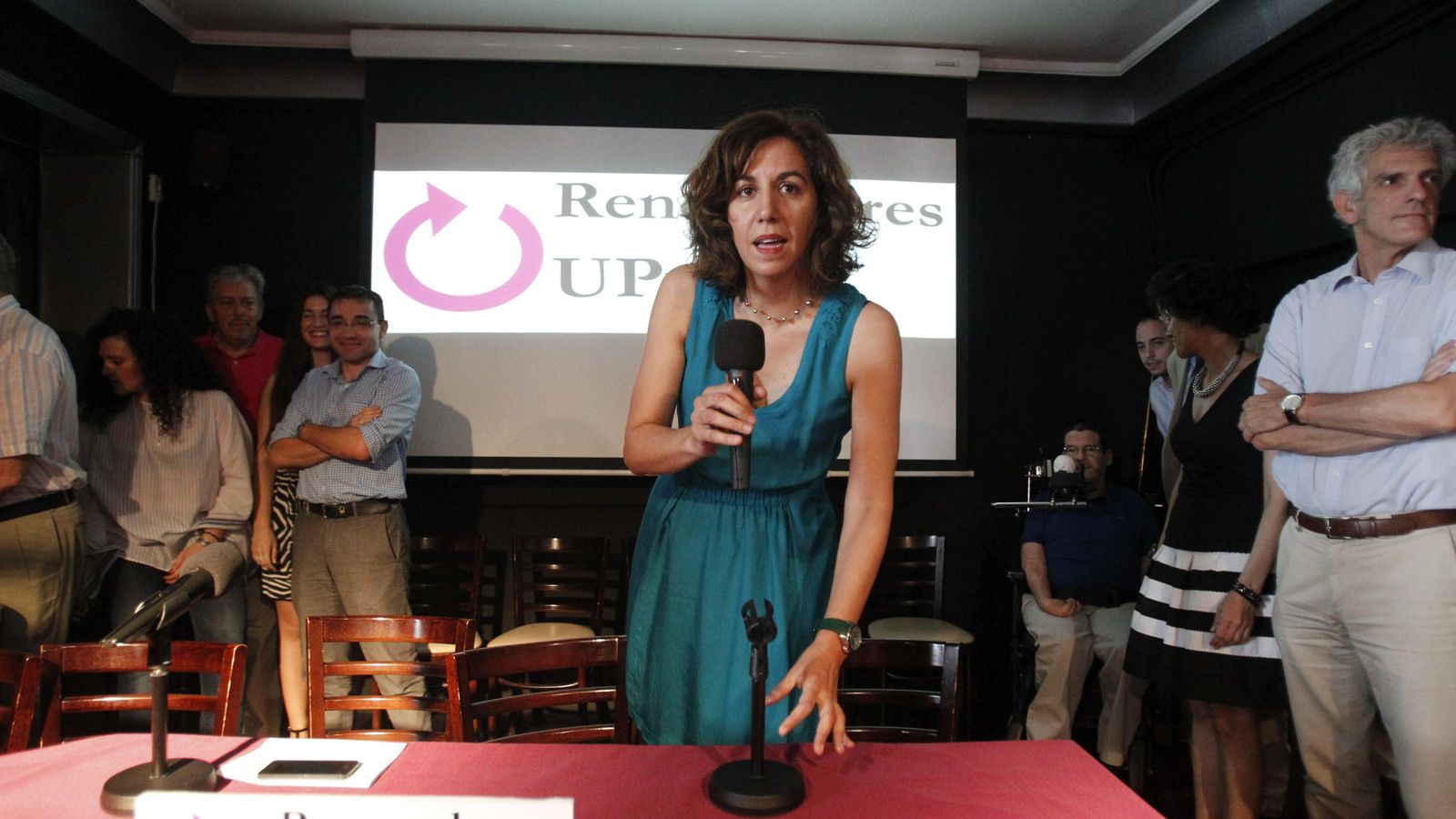 Foto: rene Lozano, durante la presentación hoy de la candidatura Renovadores (Efe)