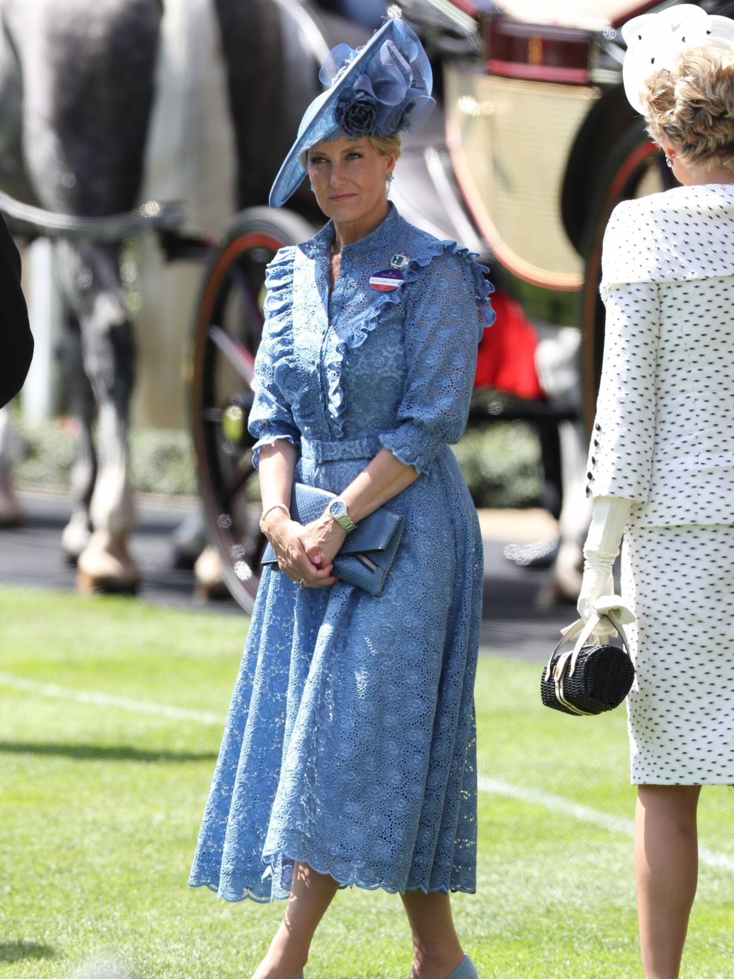Sophie de Wessex, a su llegada al segundo día del Royal Ascot. (Cordon Press)