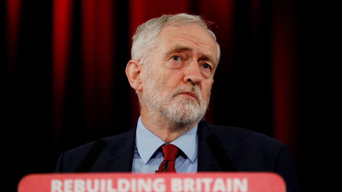 Jeremy Corbyn, líder del Partido Laborista, durante un discurso en Hastings. (Reuters)