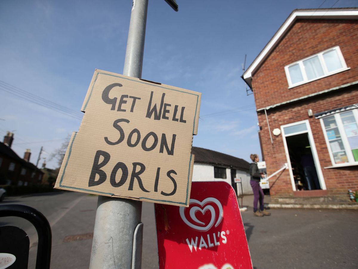 Foto: Cartel de apoyo a Boris Johnson en Reino Unido. (Reuters)