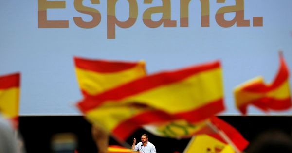 Foto: Santiago Abascal, durante un mitin en Sevilla. (Reuters)