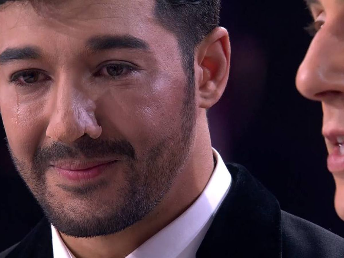 Foto: Jorge González, llorando en 'Tu cara me suena'. (Antena 3)
