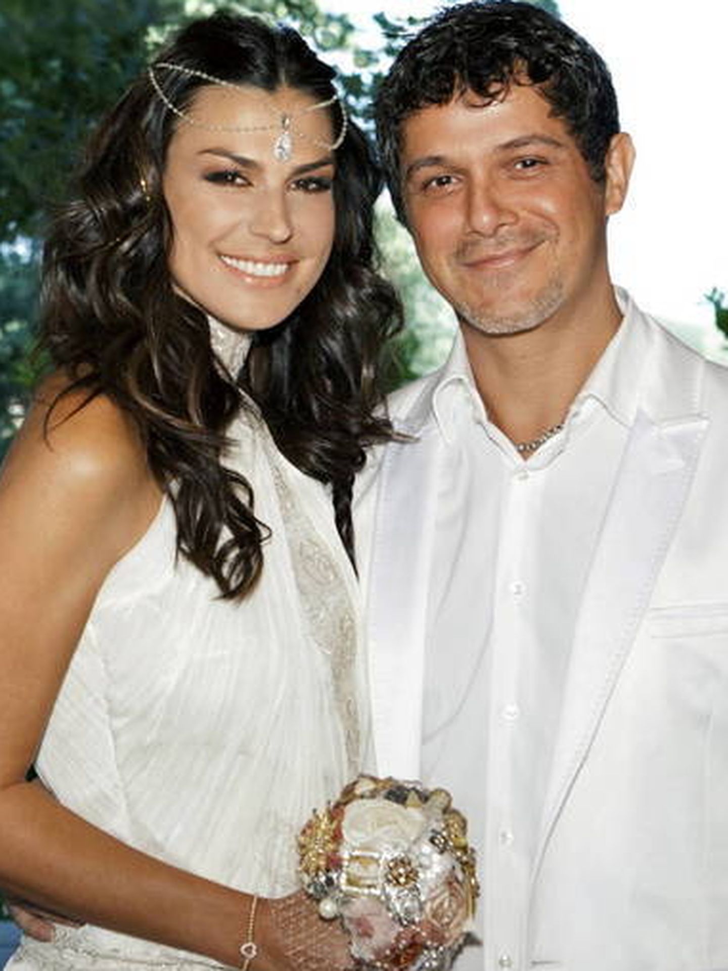 Raquel y Alejandro, el día de su boda. 