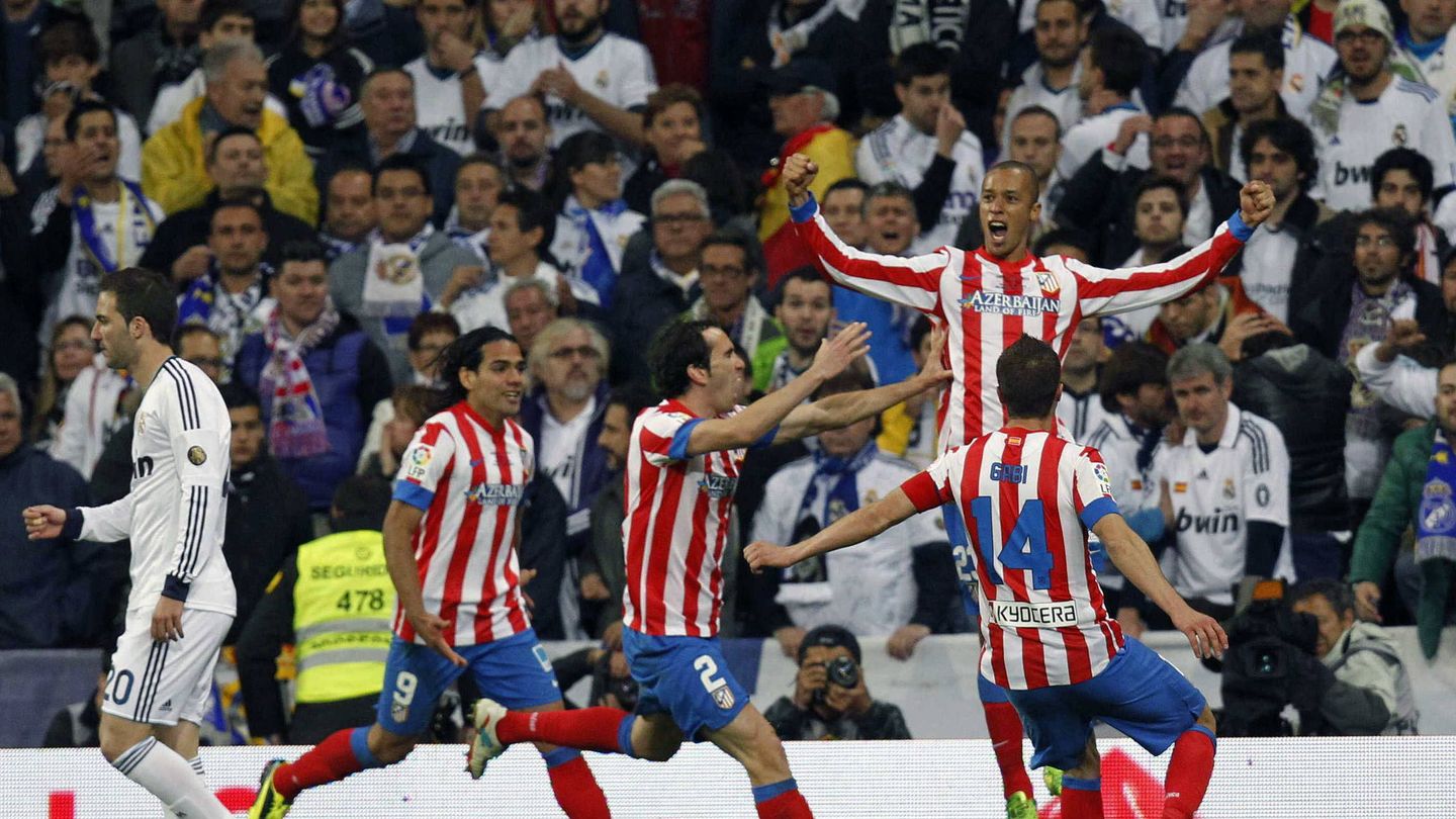 Miranda celebra el gol en la final ante el Madrid. (EFE/Rodrigo Jiménez)