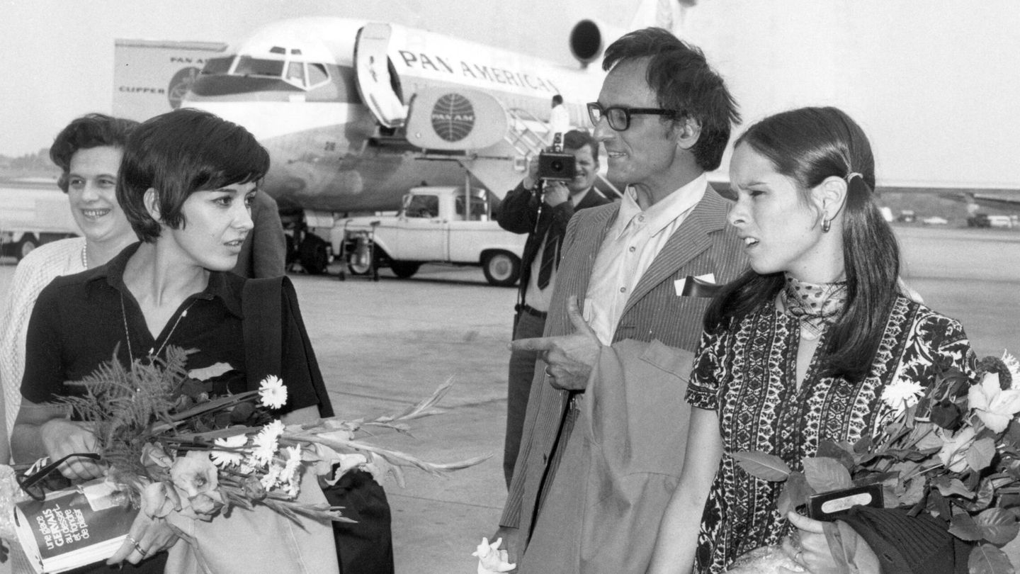 Geraldine Chaplin y Carlos Saura en 1969.(CP)