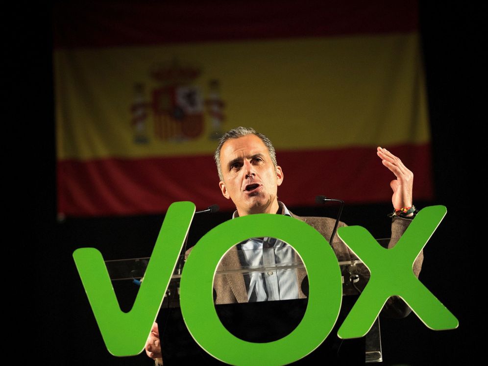 Foto:  El secretario general de Vox, Javier Ortega Smith, en un acto en Zaragoza. (EFE)
