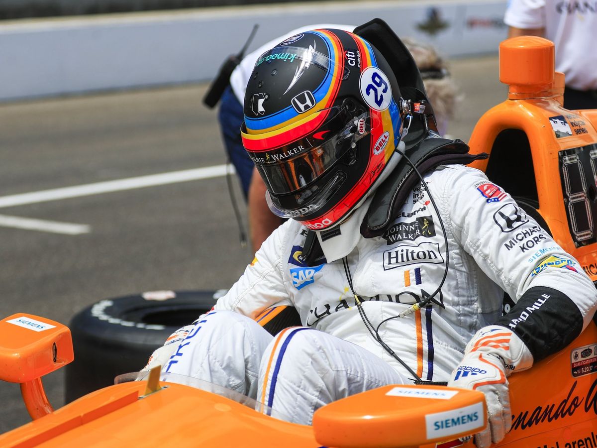 Foto: Fernando Alonso en el Andretti Autosport de 2017. (EFE)