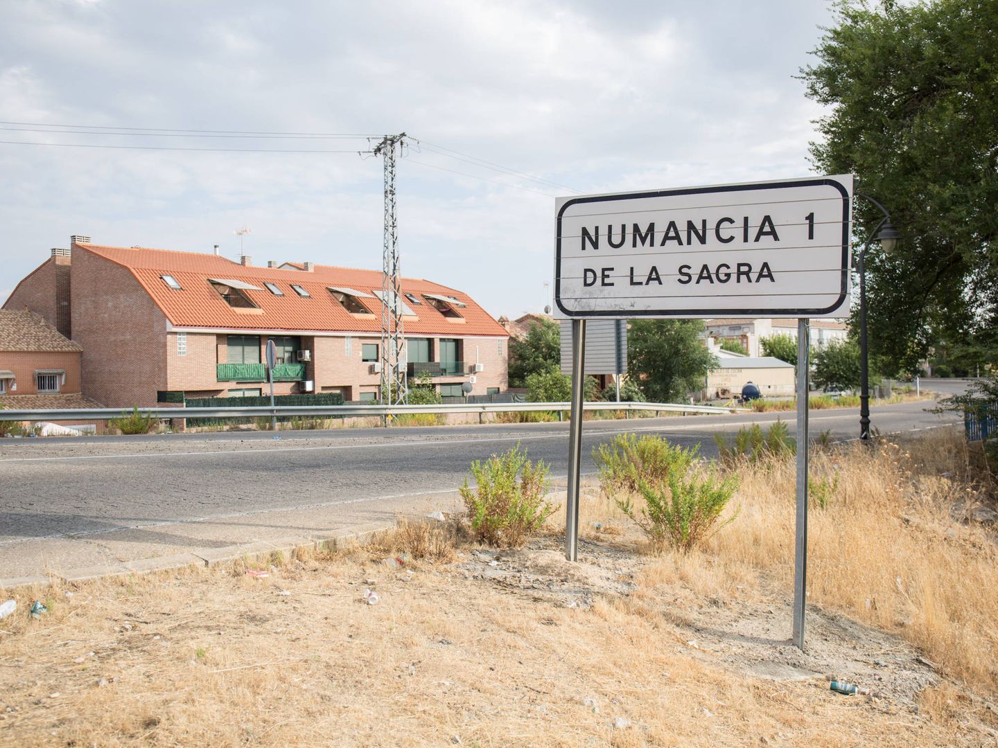 Entrada al municipio de Numancia de la Sagra. (D.B.)