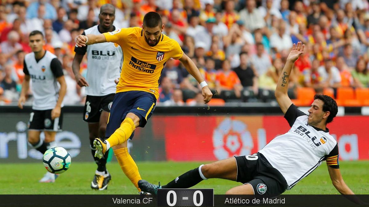 Valencia y Atlético no se quitan las ataduras y firman un empate cantado